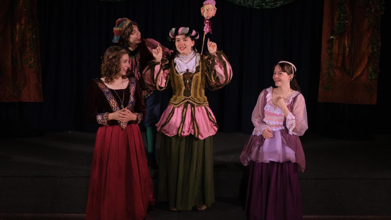 Group of children performing