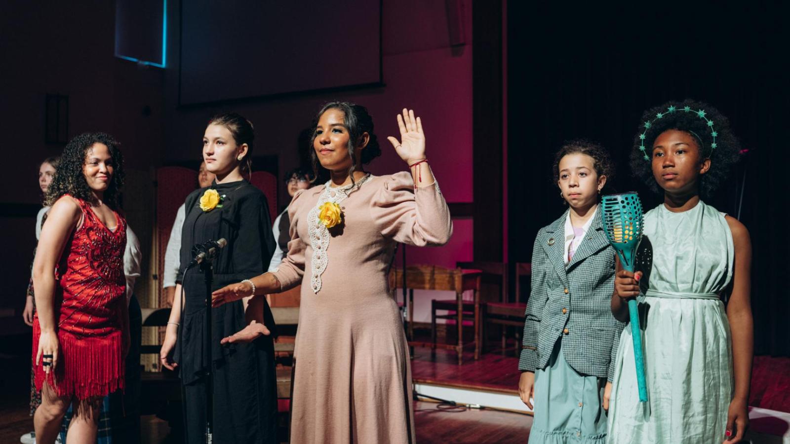 Group of children posing for a photo